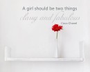 A Girl Should Be Quotes Wall Decal Motivational Vinyl Art Stickers
